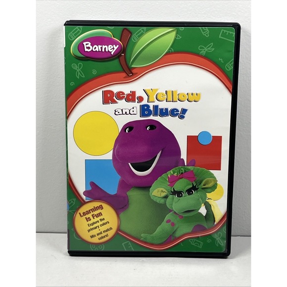 Other - Barney Red, Yellow, and Blue (DVD, 2009) Pre-owned FREE Shipping Canada